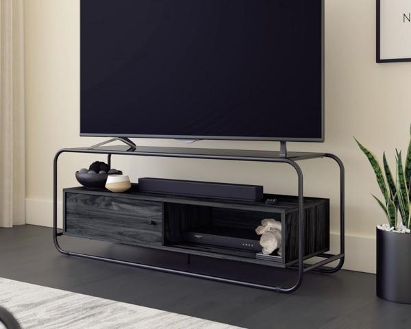 Product photograph of Teknik Metro Tempered Glass Tv Stand from Choice Furniture Superstore.