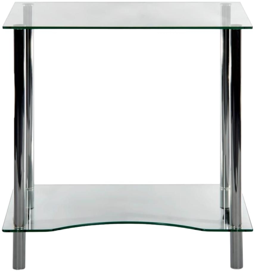 Product photograph of Teknik Crystal Tempered Glass Workstation from Choice Furniture Superstore.