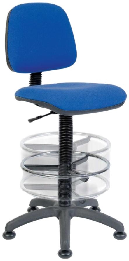 Product photograph of Teknik Deluxe Draughter Ergo Fabric Blaster Chair - Comes In Black And Blue from Choice Furniture Superstore.