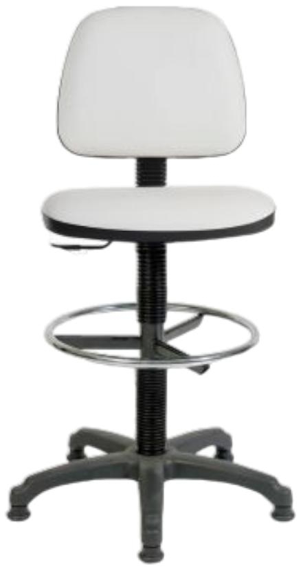 Product photograph of Teknik Deluxe Draughter Ergo Blaster Pu Chair - Comes In Black And White from Choice Furniture Superstore.