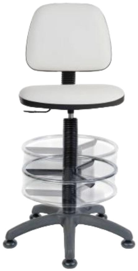 Product photograph of Teknik Deluxe Draughter Ergo Blaster Pu Chair - Comes In Black And White from Choice Furniture Superstore.