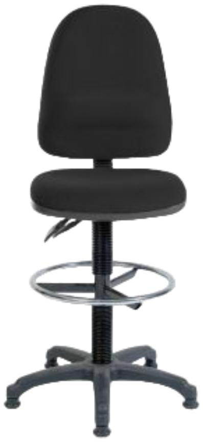 Product photograph of Teknik Deluxe Draughter Ergo Twin Fabric Chair - Comes In Black And Blue from Choice Furniture Superstore.