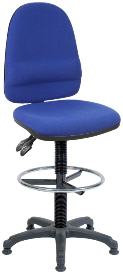 Product photograph of Teknik Deluxe Draughter Ergo Twin Fabric Chair - Comes In Black And Blue from Choice Furniture Superstore.