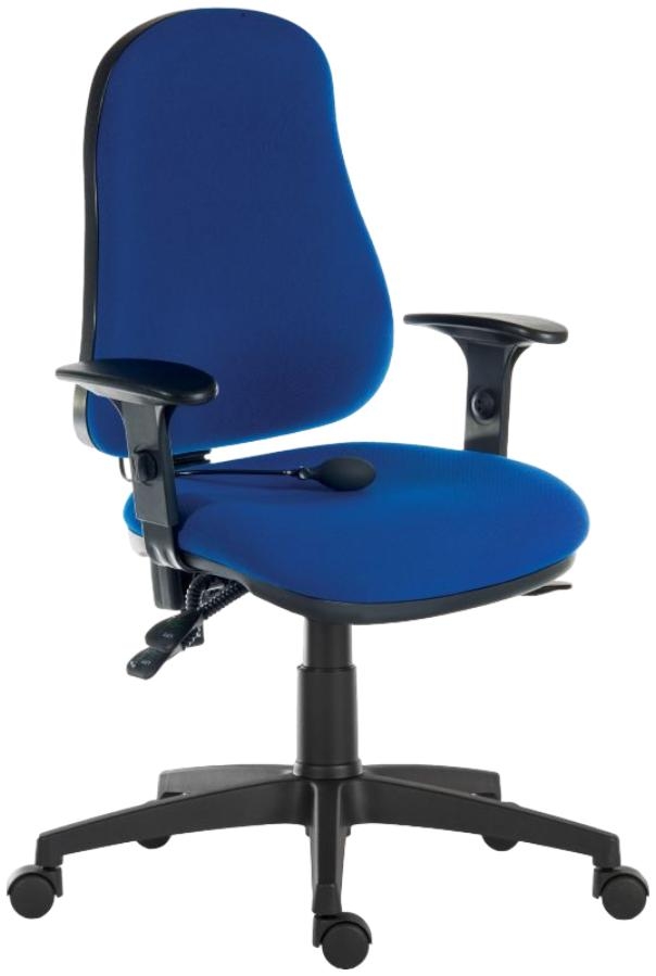 Product photograph of Teknik Ergo Comfort Air Fabric High Back Executive Adjustable Swivel Office Chair- Comes In Black And Blue from Choice Furniture Superstore.