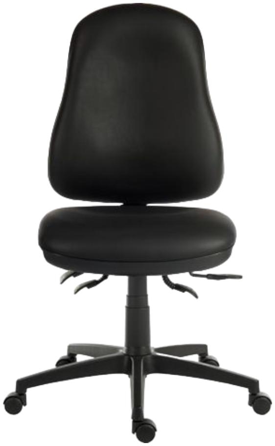 Product photograph of Teknik Ergo Comfort Pu High Back Executive Adjustable Swivel Office Chair - Comes In Black And Blue Options from Choice Furniture Superstore.