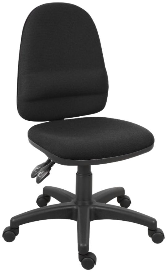 Product photograph of Teknik Ergo Twin Fabric Adjustable Swivel Office Chair - Comes In Black And Blue from Choice Furniture Superstore.