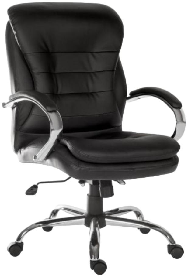 Product photograph of Teknik Goliath Light Executive Black Leather Office Chair from Choice Furniture Superstore.