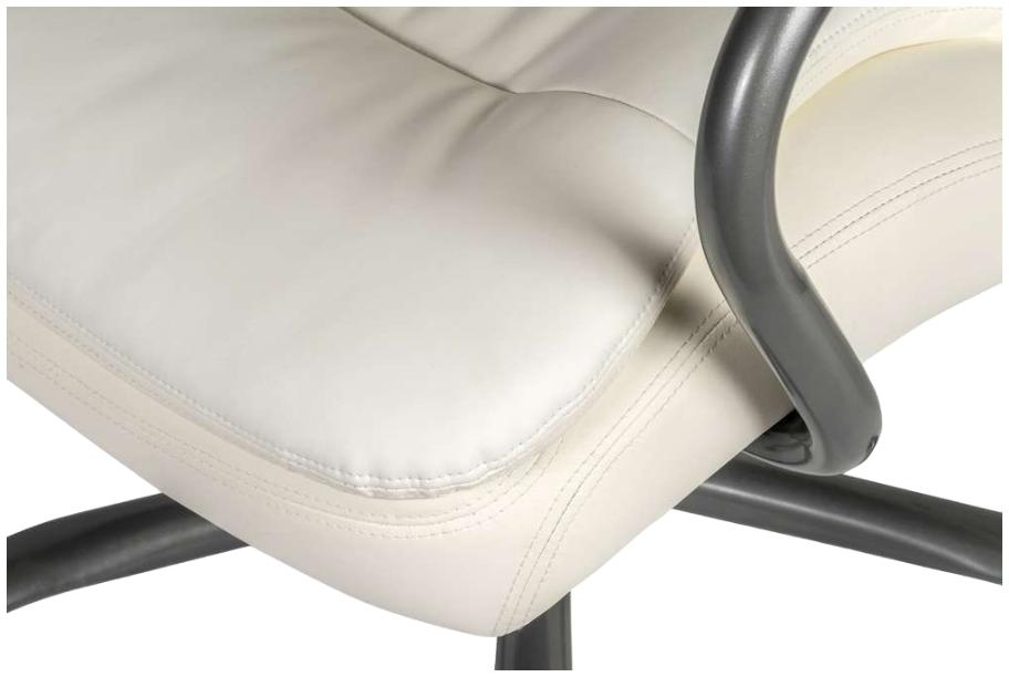 Product photograph of Teknik Goliath White Leather Executive Office Chair from Choice Furniture Superstore.