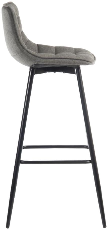 Product photograph of Teknik Quilt Grey Barstool from Choice Furniture Superstore.