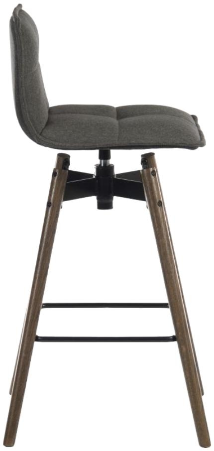 Product photograph of Teknik Spin Fabric Barstool - Comes In Dark Grey And Grey from Choice Furniture Superstore.