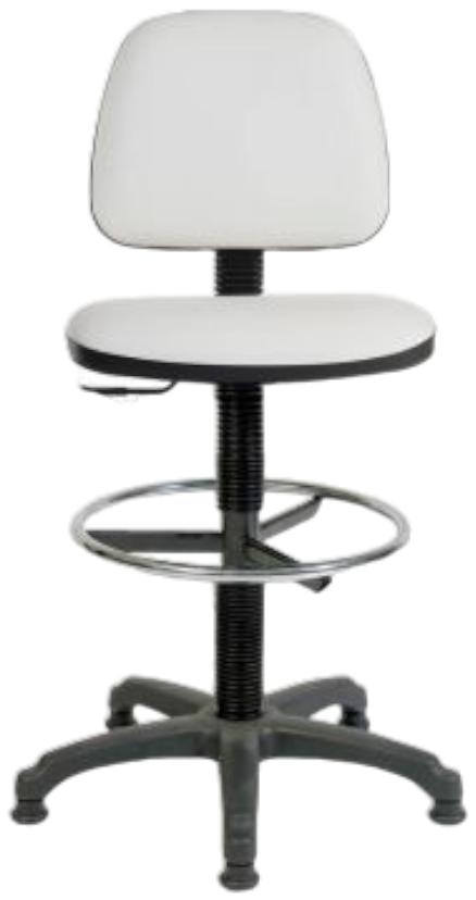 Product photograph of Teknik Draughter Ergo Blaster Pu Chair - Comes In Black And White Options from Choice Furniture Superstore.