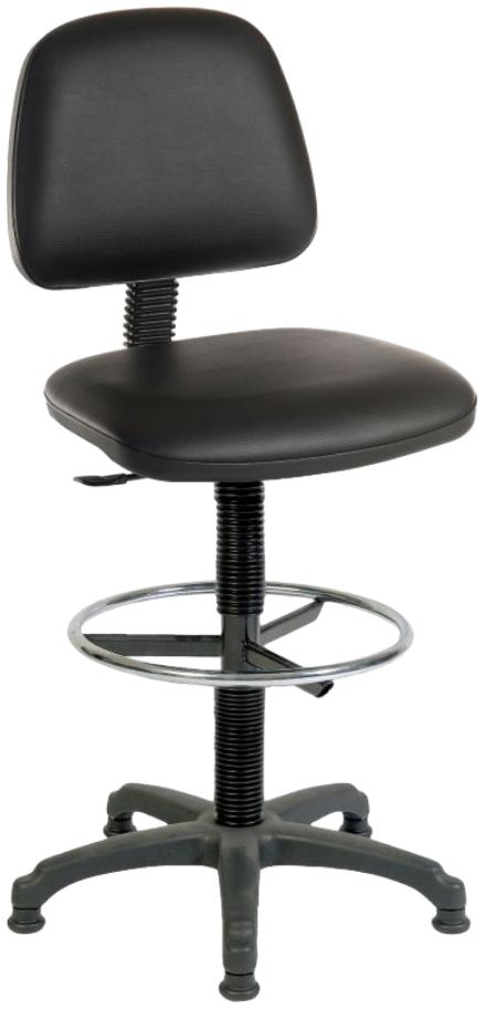 Product photograph of Teknik Draughter Ergo Blaster Pu Chair - Comes In Black And White Options from Choice Furniture Superstore.