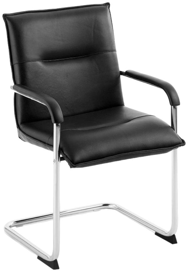 Product photograph of Teknik Envoy Cantilever Black Chair from Choice Furniture Superstore.