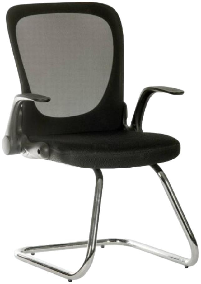 Product photograph of Teknik Flip Mesh Black Visitor Chair from Choice Furniture Superstore.