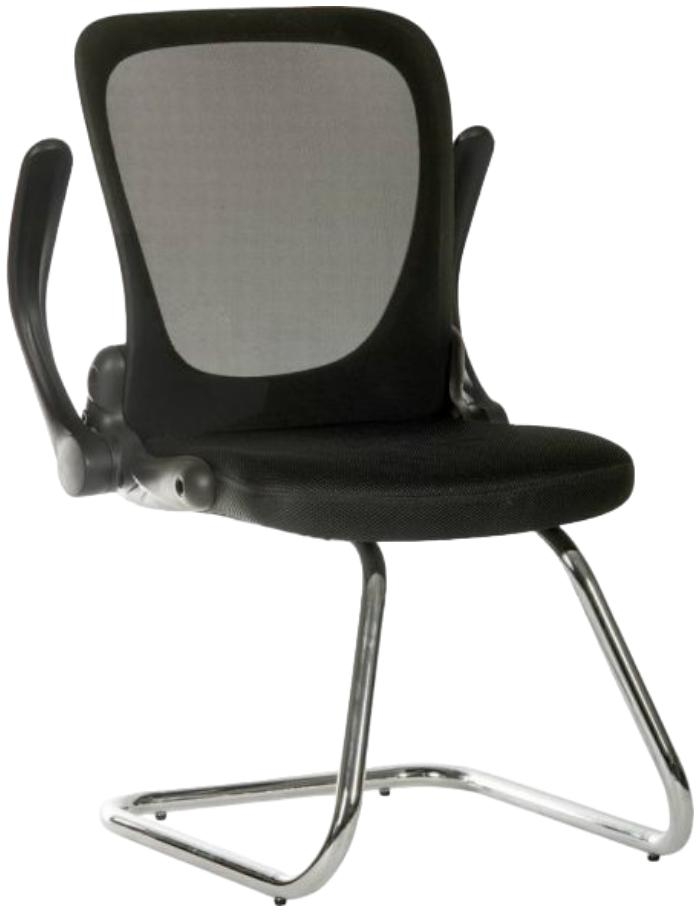 Product photograph of Teknik Flip Mesh Black Visitor Chair from Choice Furniture Superstore.