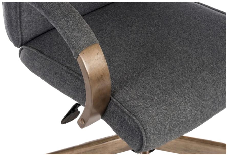 Product photograph of Teknik Grayson Fabric Grey Executive Chair from Choice Furniture Superstore.