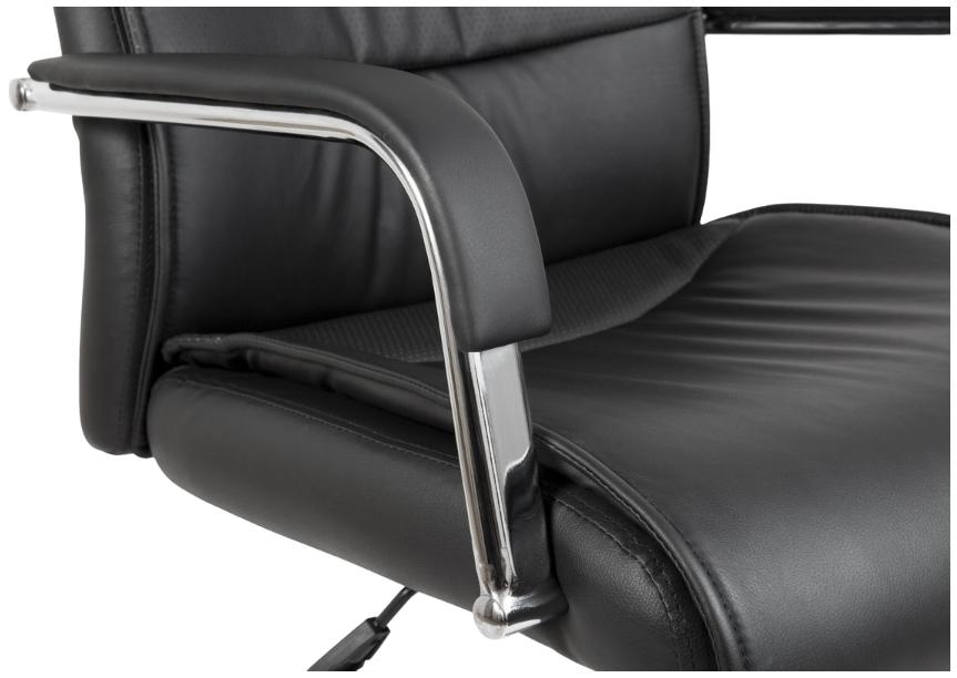 Product photograph of Teknik Kendal Luxury Leather Office Chair - Comes In Black And White Options from Choice Furniture Superstore.