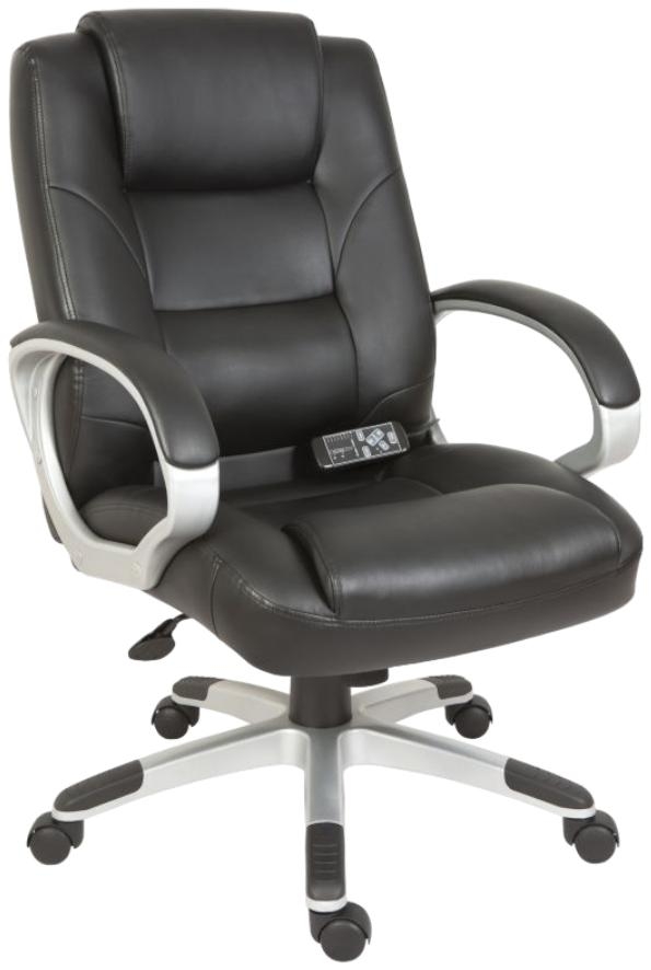 Product photograph of Teknik Lumbar Massage Faux Leather Executive Chair from Choice Furniture Superstore.