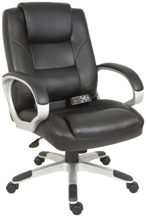 Teknik Lumbar Massage Faux Leather Executive Chair CFS UK