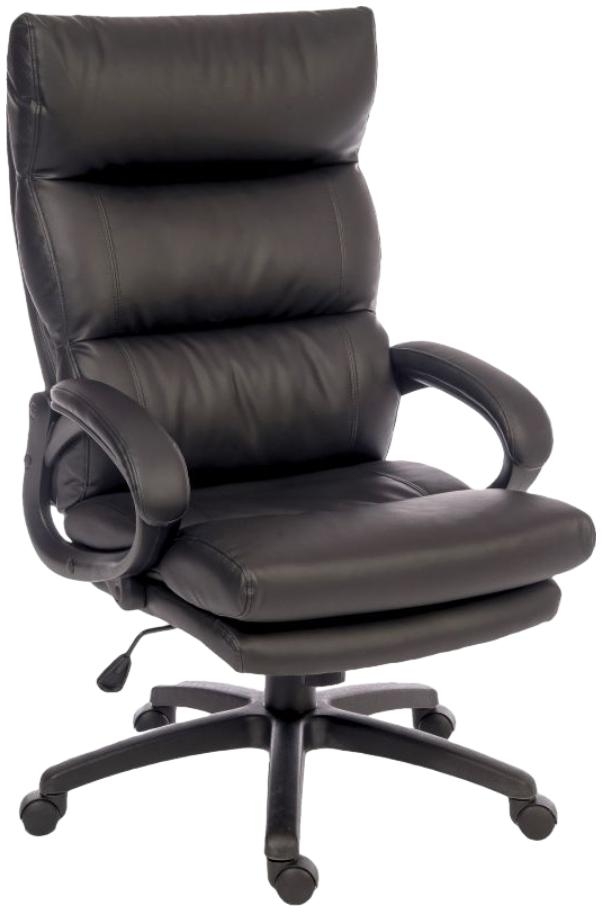 Product photograph of Teknik Luxe Black Leather Executive Chair from Choice Furniture Superstore.