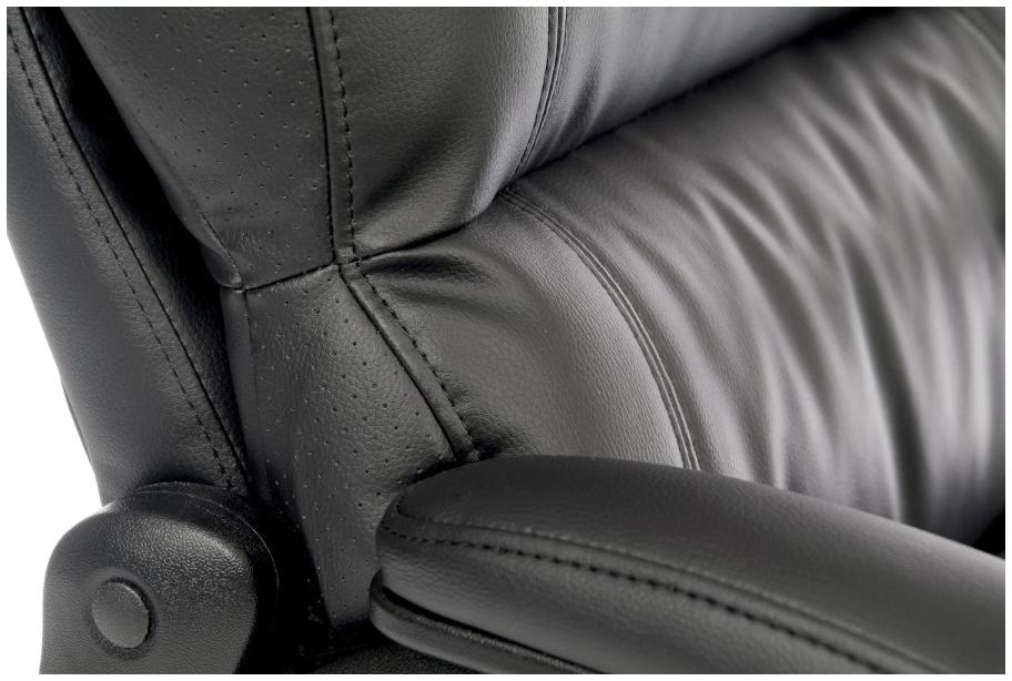 Product photograph of Teknik Luxe Black Leather Executive Chair from Choice Furniture Superstore.