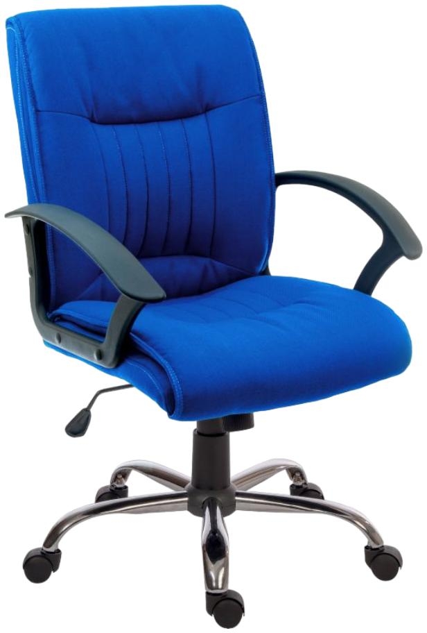 Product photograph of Teknik Milan Blue Fabric Executive Chair from Choice Furniture Superstore.