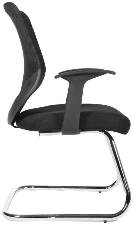 Product photograph of Teknik Nova Mesh Visitor Black Fabric Chair from Choice Furniture Superstore.