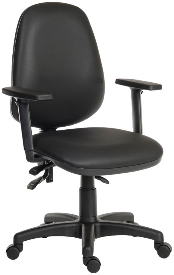 Product photograph of Teknik Practica Black Pu Chair from Choice Furniture Superstore.