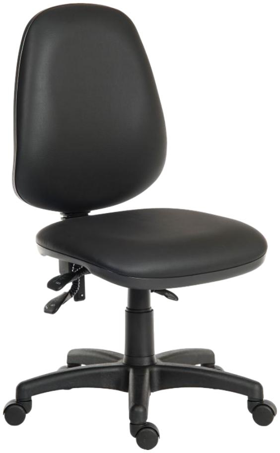 Product photograph of Teknik Practica Black Pu Chair from Choice Furniture Superstore.