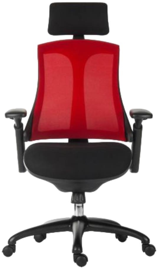 Product photograph of Teknik Rapport Mesh Fabric Executive Chair - Comes In Black And Red Options from Choice Furniture Superstore.