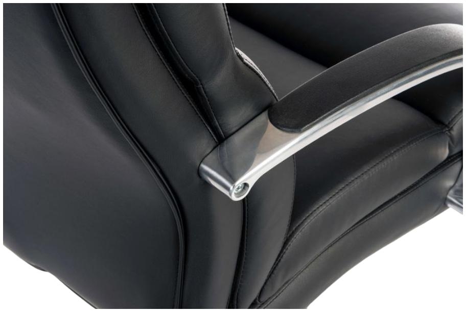 Product photograph of Teknik Samson Heavy Duty Black Leather Executive Chair from Choice Furniture Superstore.