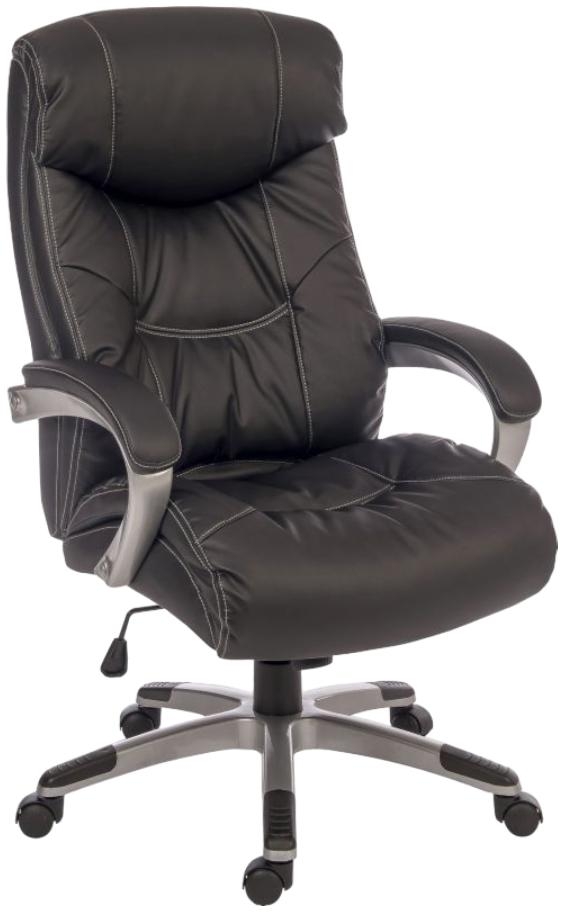 Product photograph of Teknik Siesta Black Leather Executive Chair from Choice Furniture Superstore.