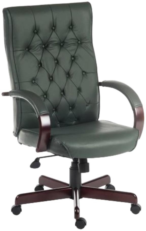 Product photograph of Teknik Warwick Leather Chair - Comes In Brown Burgundy And Green Options from Choice Furniture Superstore.