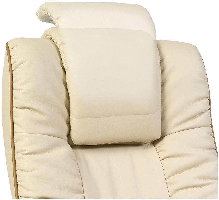 Product photograph of Teknik Windsor Cream Leather Chair from Choice Furniture Superstore.