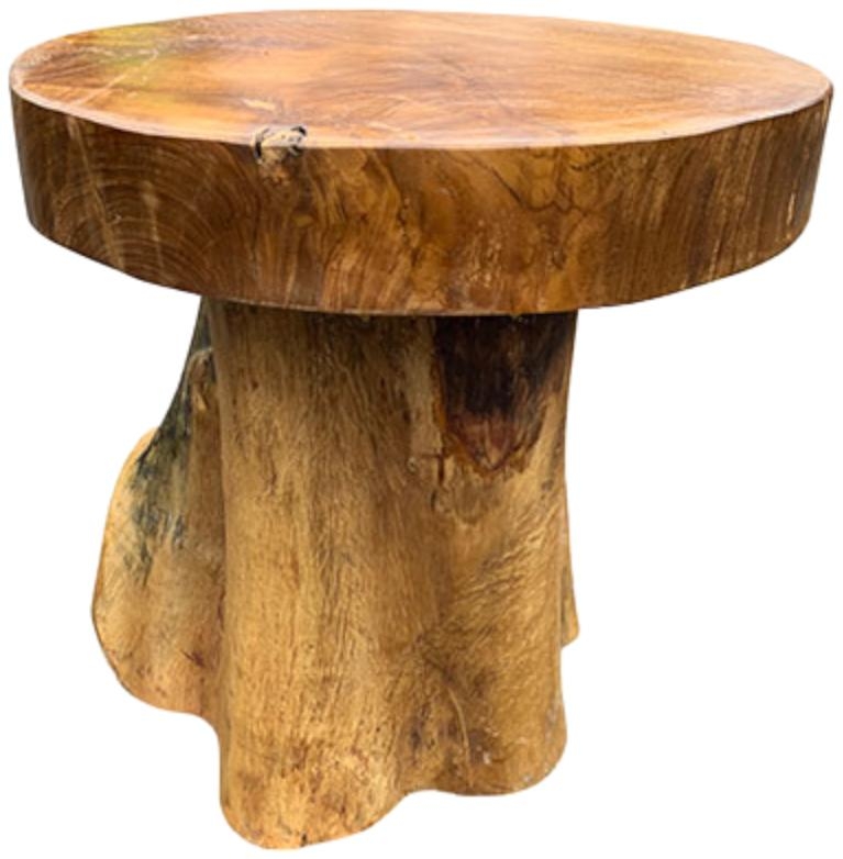 Product photograph of Root Mushroom Stool Lamp Table from Choice Furniture Superstore.