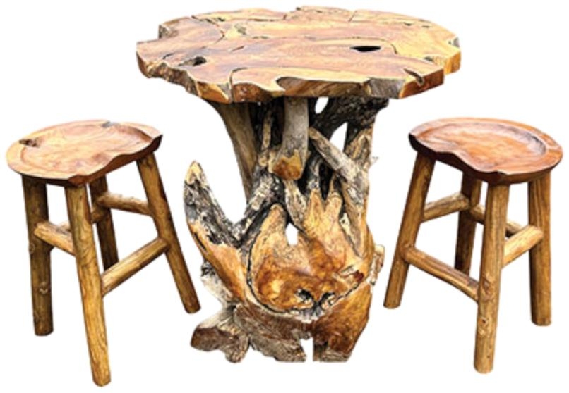 Product photograph of Root Round Java Bar Table 100cm from Choice Furniture Superstore.