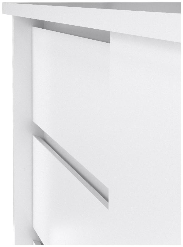 Product photograph of Naia White Gloss 1 Sliding Door Storage Unit from Choice Furniture Superstore.
