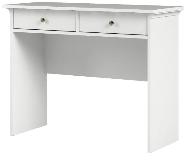 Product photograph of Paris White 2 Drawer Console Table from Choice Furniture Superstore.