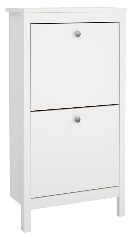Product photograph of Madrid 2 Flip Down Door Shoe Cabinet from Choice Furniture Superstore.