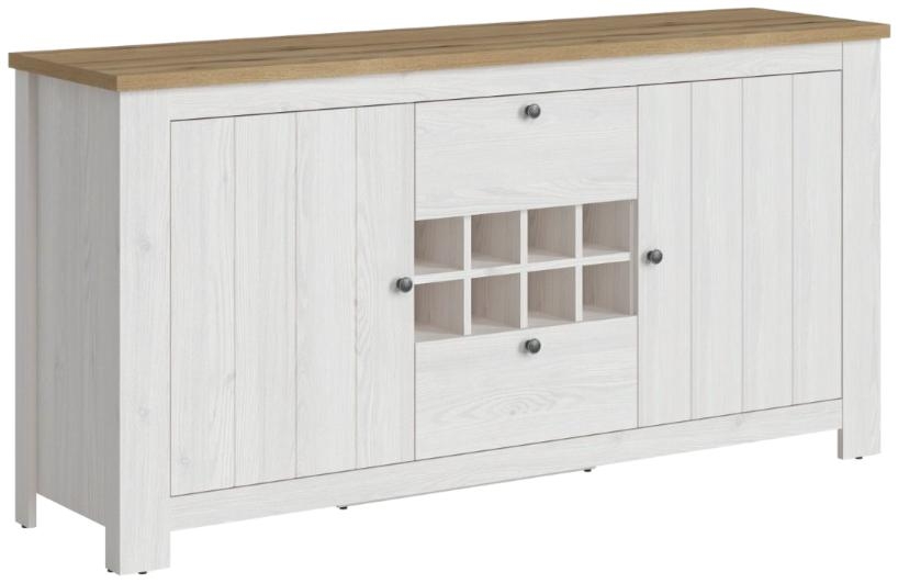 Product photograph of Celesto White Large Display Cabinet from Choice Furniture Superstore.