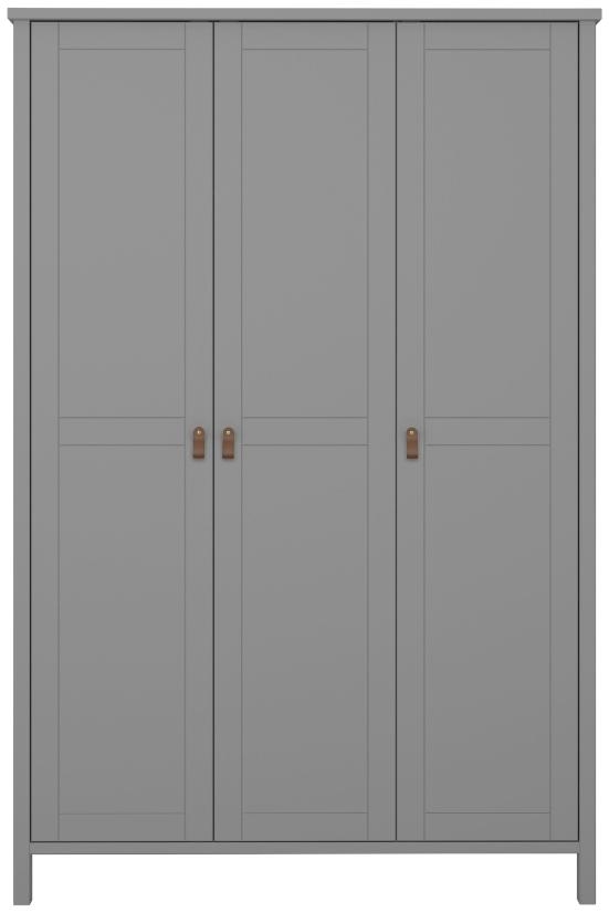 Product photograph of Tromso Leather Handle 3 Door Wardrobe from Choice Furniture Superstore.