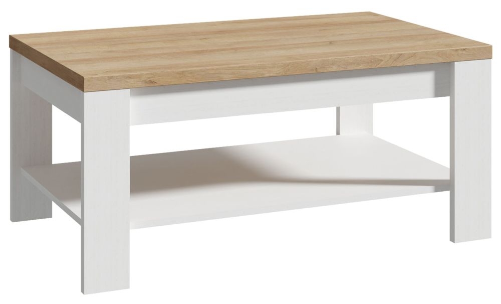 Product photograph of Bohol White Coffee Table from Choice Furniture Superstore.