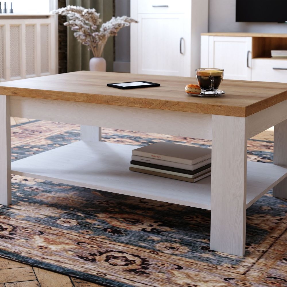 Product photograph of Bohol White Coffee Table from Choice Furniture Superstore.