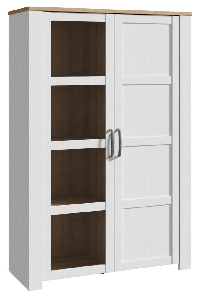 Product photograph of Bohol White 2 Door Display Cabinet from Choice Furniture Superstore.