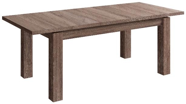 Product photograph of Corona Tabak Oak 6 Seater Extending Dining Table from Choice Furniture Superstore.
