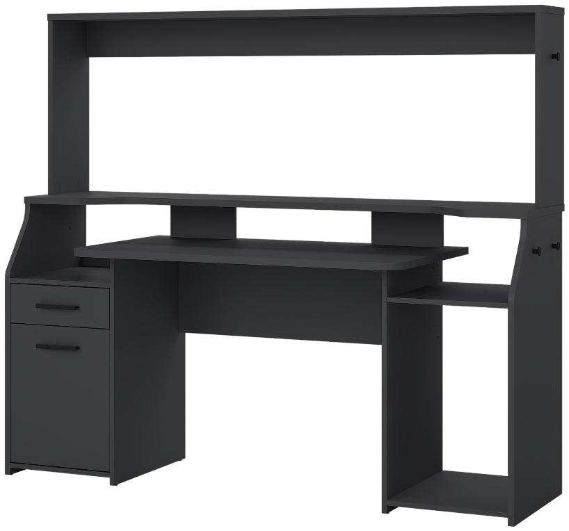 Product photograph of Function Plus Black Gaming Desk from Choice Furniture Superstore.