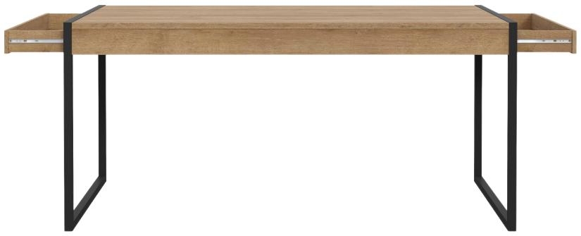 Product photograph of High Rock Oak Effect 6 Seater Dining Table from Choice Furniture Superstore.