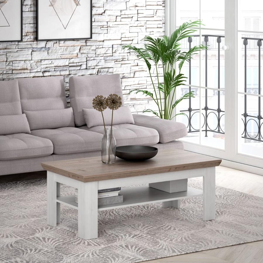 Product photograph of Illopa Oak Nelson And Snowy Oak Coffee Table from Choice Furniture Superstore.
