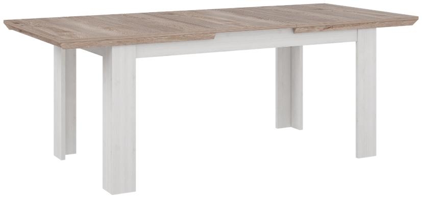 Product photograph of Illopa White 6-8 Seater Extending Dining Table from Choice Furniture Superstore.