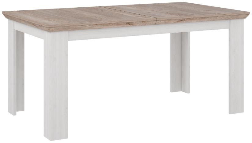 Product photograph of Illopa White 6-8 Seater Extending Dining Table from Choice Furniture Superstore.